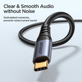 Cable adaptador de audio USB-C/Tipo-C a AUX de 3,5 mm de la serie Transsion SY-A07 de JOYROOM, longitud: 1,2 m, SY-A07